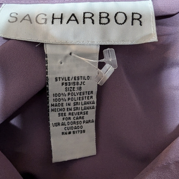 Sag Harbor Always in Style Button Down Shirt Size 18 Button Cuff Sleeves - Picture 6 of 16